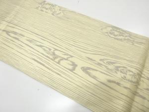 木目模様織り出し 袋帯